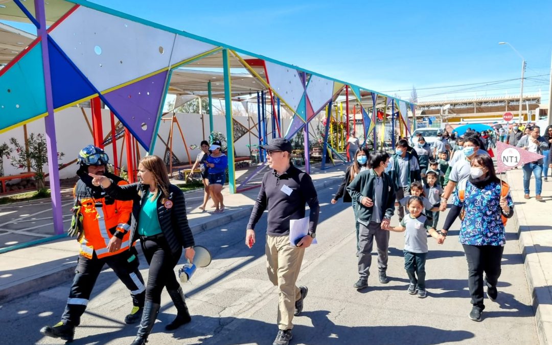 Centinela participa en simulacro de evacuación por lluvias y aluvión en Baquedano