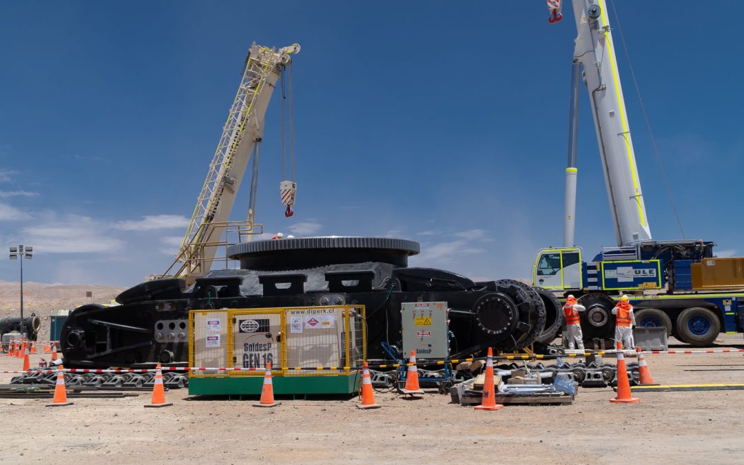 Centinela comenzó armado de la pala eléctrica más grande del Grupo Minero