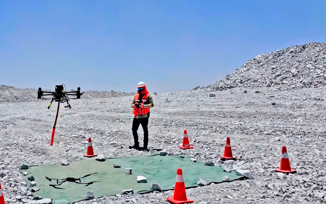 Dron detecta chatarras para prevenir incidentes en el chancado