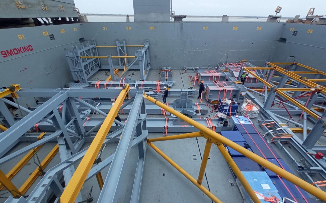 3.600 toneladas de materiales y equipos en ruta