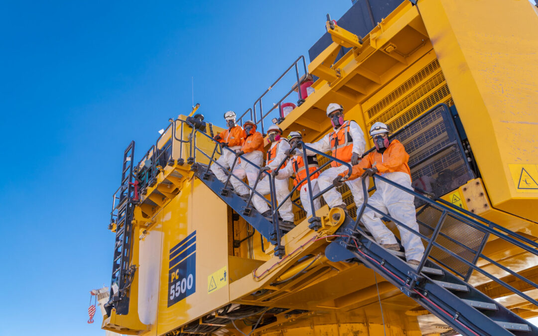 82% de avance en el armado de la Pala N°15